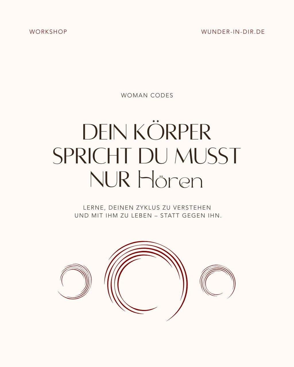 WOMAN CODES - In die Kraft deines Zyklus kommen