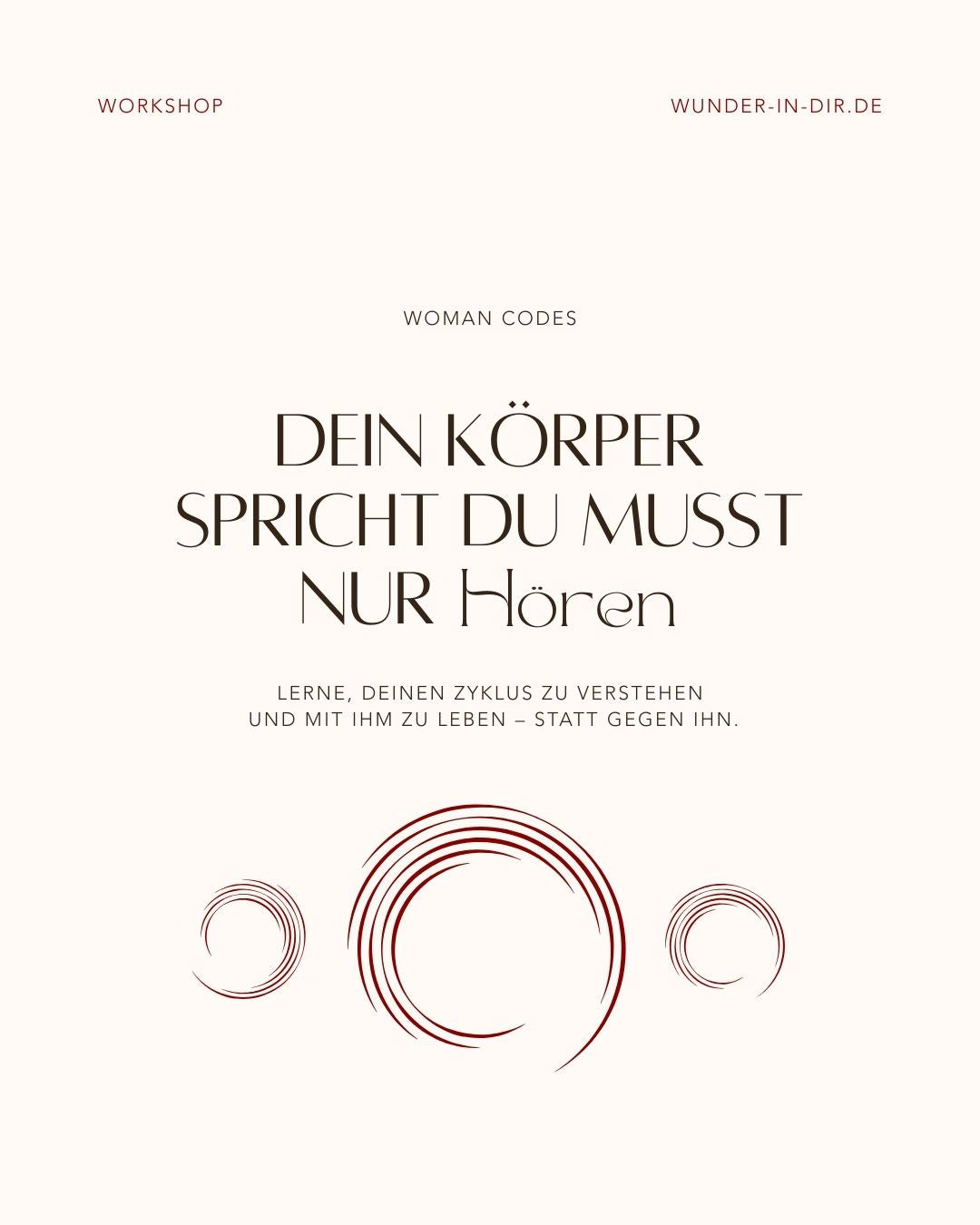 WOMAN CODES - In die Kraft deines Zyklus kommen