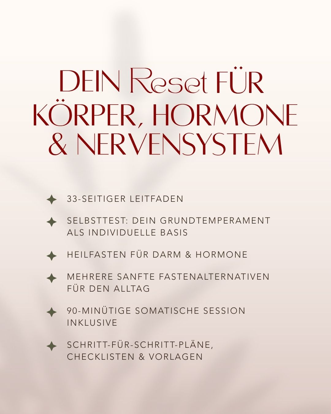 BALANCED RESET  -  Hormonfreundlich Abnehmen & Fasten