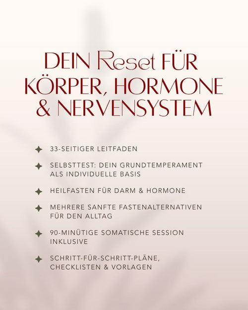 BALANCED RESET  -  Hormonfreundlich Abnehmen & Fasten
