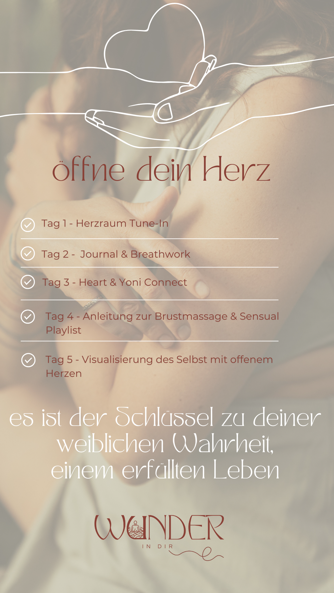 Weiblickeit, PCOS ganzheitlich behandeln, Brustmassage, Herzöffnung