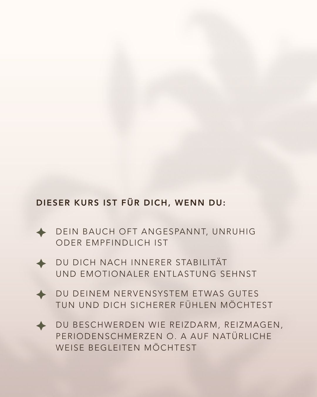 Ruhe im Bauch - Spannungen lösen & Vertrauen finden